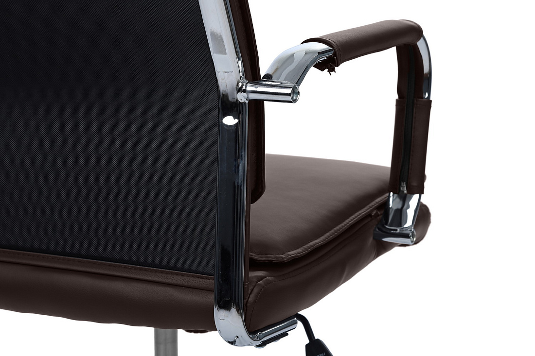 кресло руководителя rv chair dil 6018h тёмно-коричневая экокожа фото